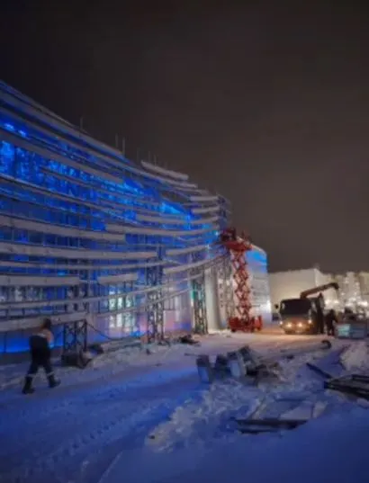 Архитектурная и художественная подсветка фасада здания